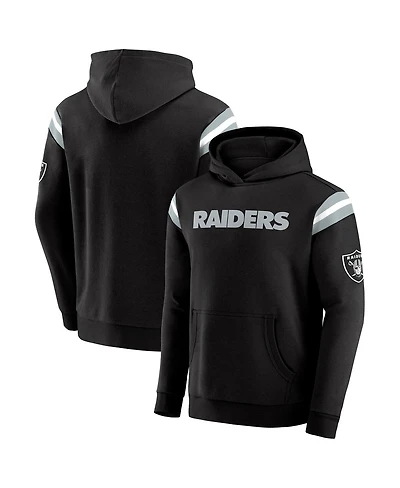 Darius Rucker Collection by Fanatics Men's Black Las Vegas Raiders Football Washed Pullover Hoodie