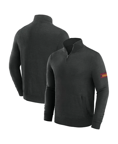 J. Palmer Men's Black Washington Commanders Franchise Quarter-Zip Sweater