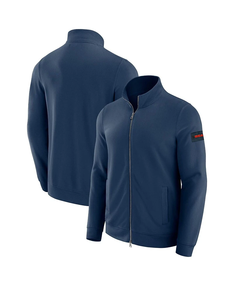 J. Palmer Men's Navy New England Patriots QB1 Full-Zip Sweatshirt