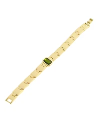 Steve Madden Olivine Gem Watch Chain Bracelet