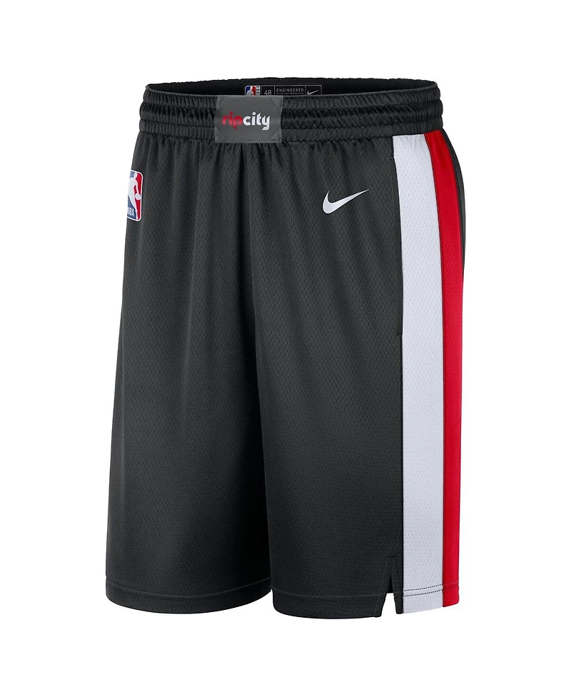 Nike Men's Black Portland Trail Blazers Swingman Dri-fit Shorts