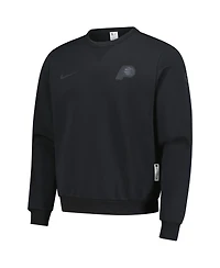 Nike Men's Black Indiana Pacers Authentic Standard Issue Travel Dri-fit Pullover Sweatshirt