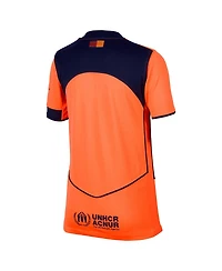 Nike Big Boys and Girls Orange Barcelona 2025/26 Third Replica Jersey