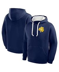 Fanatics Men's Navy Notre Dame Fighting Irish Hometown Premium Rise and Conquer Half-Zip Hoodie