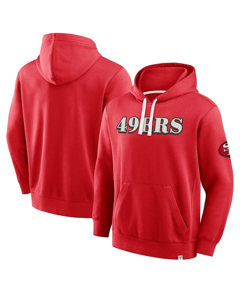 Fanatics Men's Scarlet San Francisco 49ers New Horizons Heritage Pullover Hoodie