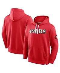 Fanatics Men's Scarlet San Francisco 49ers New Horizons Heritage Pullover Hoodie