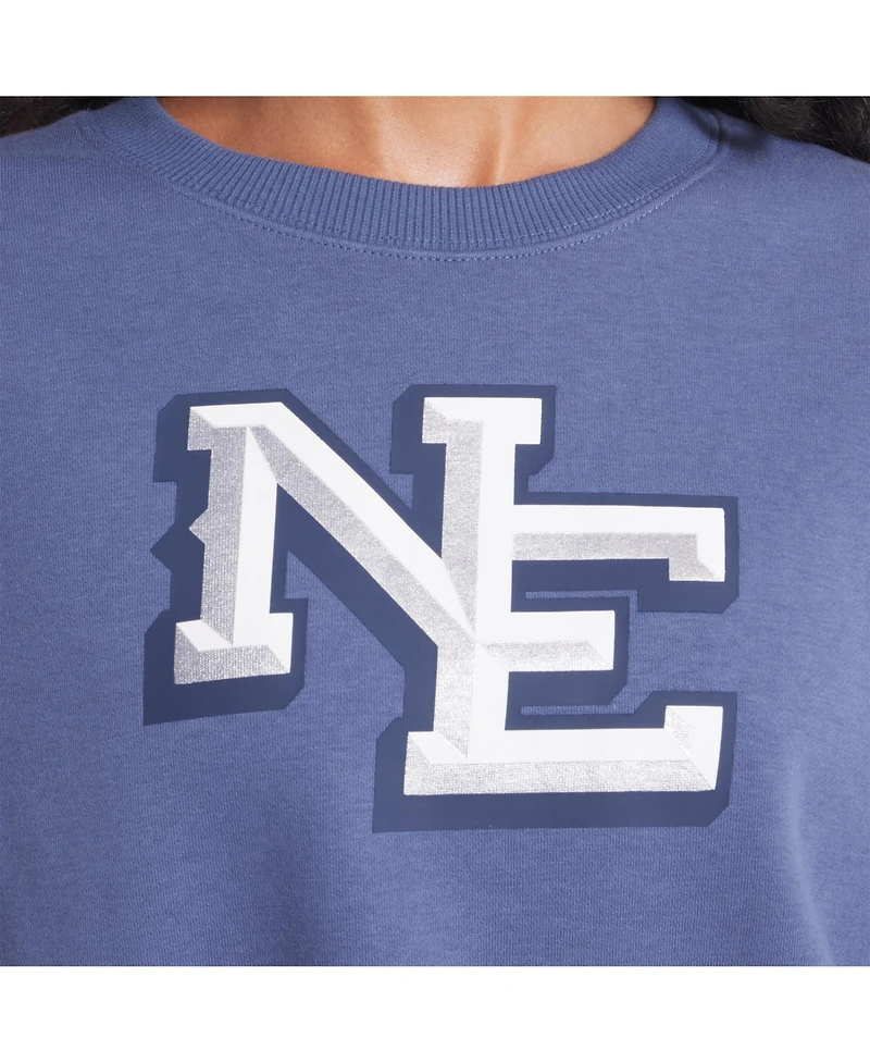Nike Women's Storm Blue New England Patriots 2025 Rivalries Collection Oversized Phoenix Fleece Sweatshirt