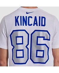 Nike Men's Dalton Kincaid White Buffalo Bills 2025 Rivalries Collection Player Name Number T-Shirt