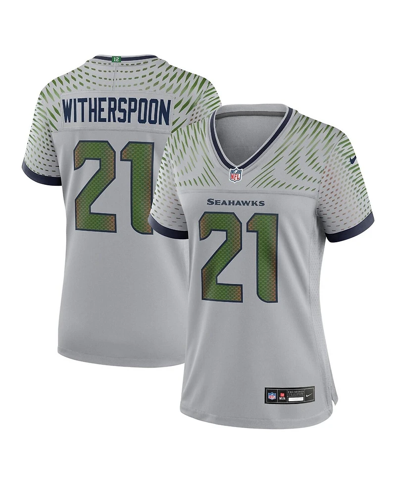 Nike Women's Devon Witherspoon Wolf Gray Seattle Seahawks 2025 Rivalries Collection Game Jersey