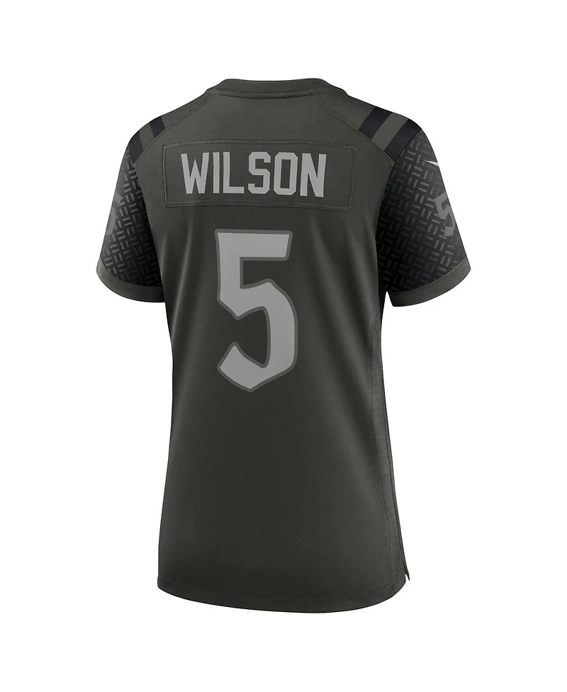 Nike Women's Garrett Wilson Gotham Green New York Jets 2025 Rivalries Collection Game Jersey