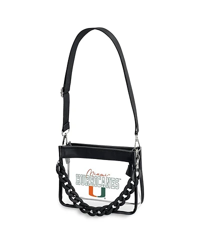 Wear by Erin Andrews Miami Hurricanes Plastic Chain Mini Crossbody