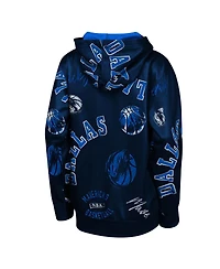 Outerstuff Big Boys and Girls Navy Dallas Mavericks Moving Violation Hoodie