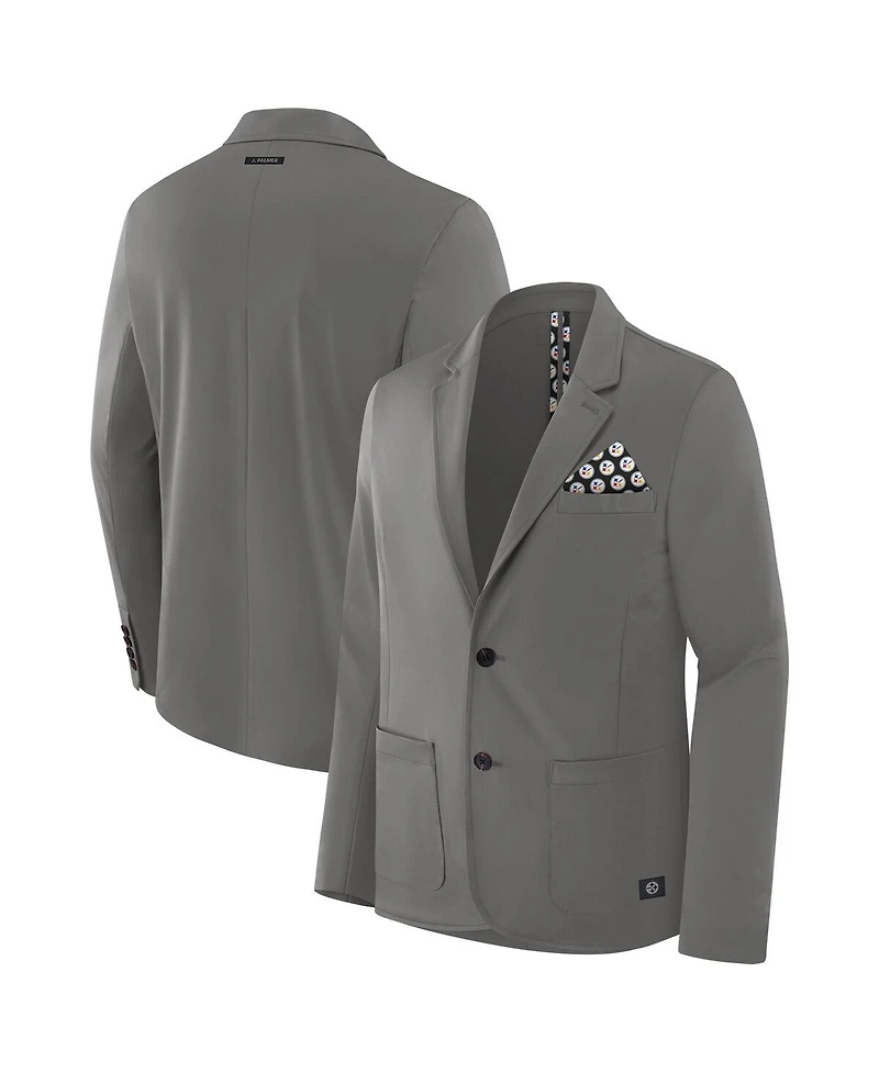J. Palmer Men's Graphite Pittsburgh Steelers Man-In-Motion Blazer