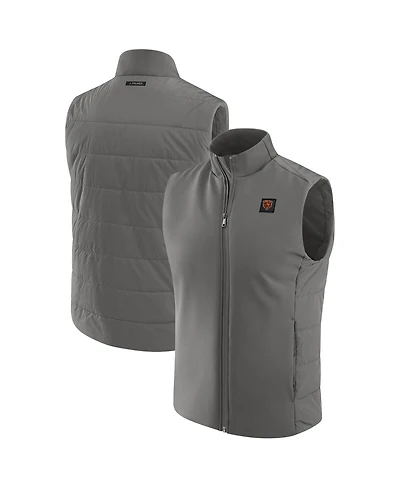 J. Palmer Men's Graphite Chicago Bears Front Office Full-Zip Vest