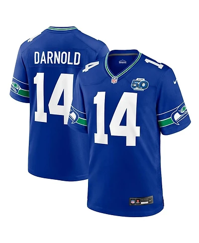 Nike Men's Sam Darnold Royal Seattle Seahawks Alternate 50th Season Game Jersey