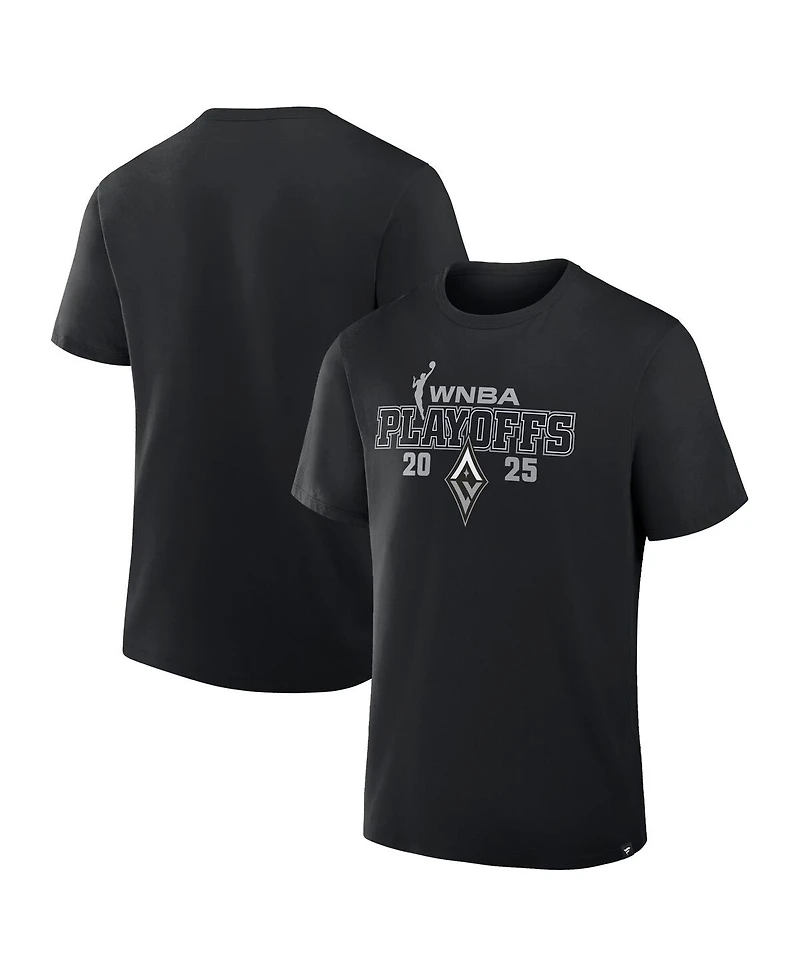 Fanatics Men's and Women's Black Las Vegas Aces 2025 Wnba Playoffs T-Shirt