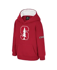 Colosseum Toddler Cardinal Stanford Big Logo Volume Fleece Pullover Hoodie