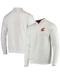 Colosseum Men's White Washington State Cougars Tortugas Logo Quarter-Zip Jacket