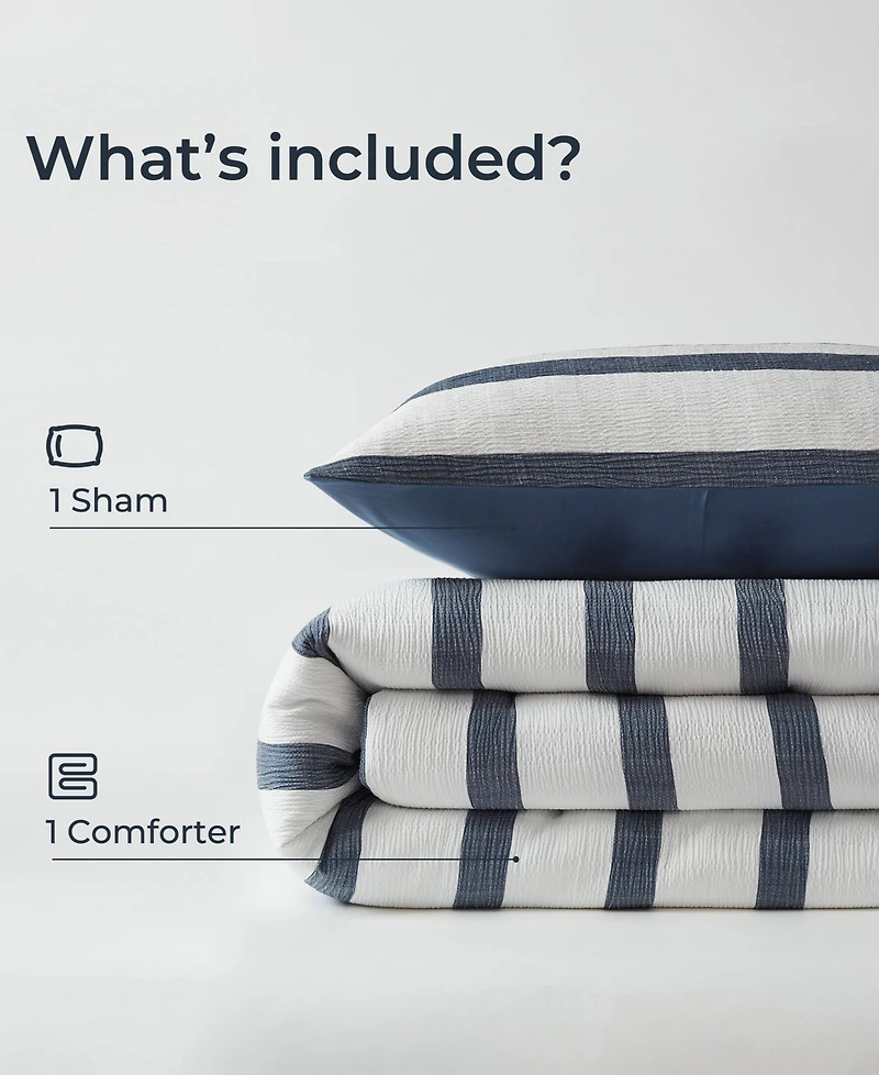 510 Design Merritt Yarn-Dyed Striped 2-Pc. Comforter Set, Twin/Twin Xl