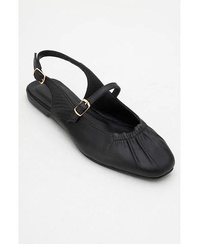 Forever & Always Shoes Britney Leather Closed-Toe Sandal (Women)
