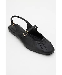 Forever & Always Shoes Britney Leather Closed-Toe Sandal (Women)