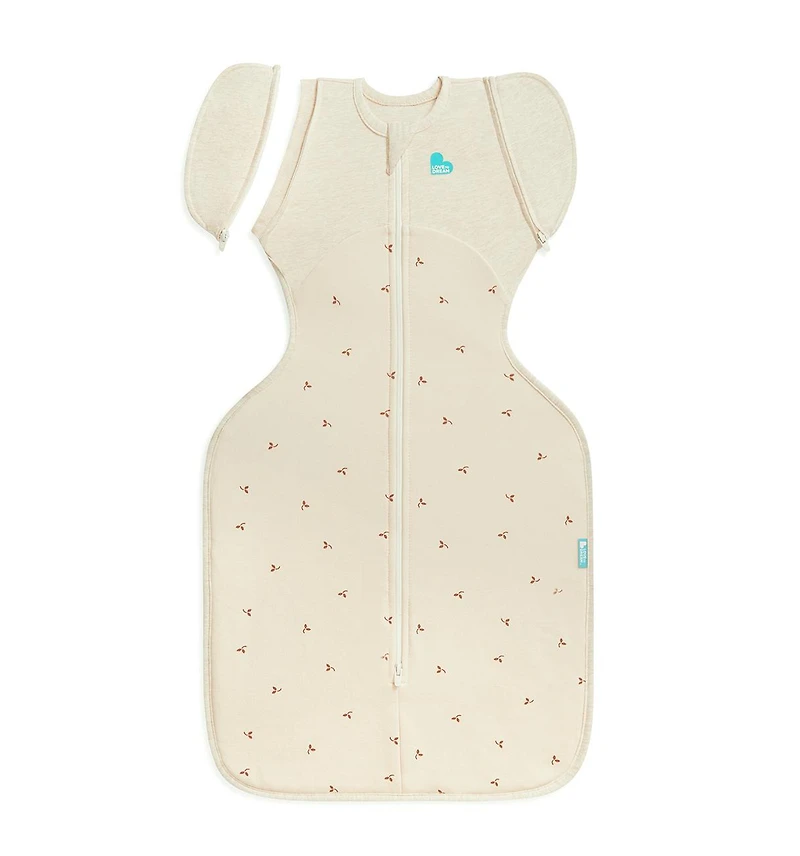Love To Dream Baby Transition Bag Sleep Sack - Cotton Fleece 1.5 Tog Olive Large (19-24lbs)