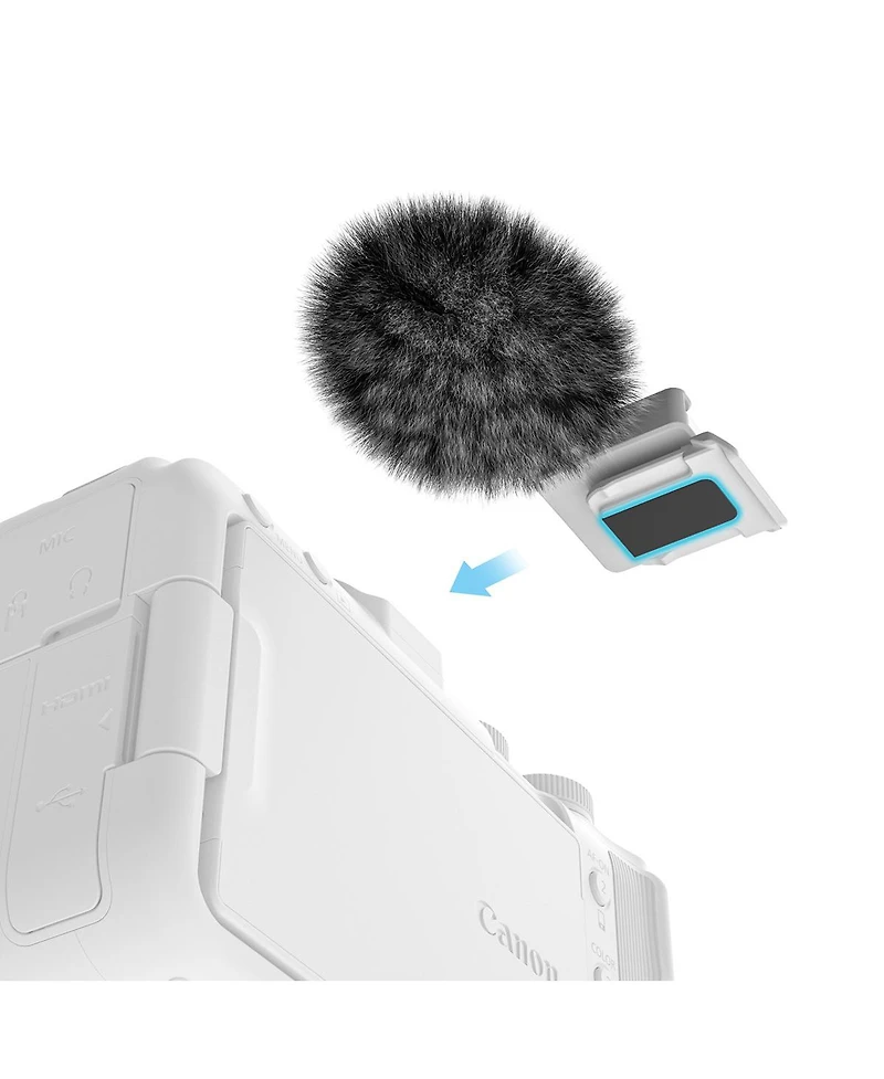 SmallRig Furry Windscreen for Canon Eos R50 V Camera, 2-Pack