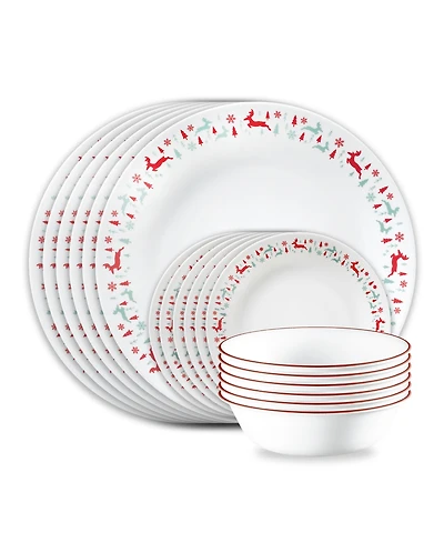 Corelle Winter Berries 18-Pc. Dinnerware Set, Service For 6