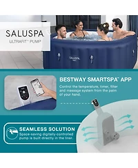 Bestway SaluSpa Hawaii Smart AirJet Inflatable Hot Tub with EnergySense Cover