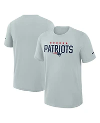 Nike Men's Silver New England Patriots 2025 Rivalries Collection Slub Dri-fit T-Shirt