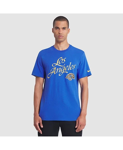 Nike Men's Royal Los Angeles Rams 2025 Rivalries Collection Slub Dri-fit T-Shirt