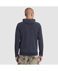 Nike Men's Pitch Blue Miami Dolphins 2025 Rivalries Collection Sideline Anorak Half-Zip Hoodie Jacket