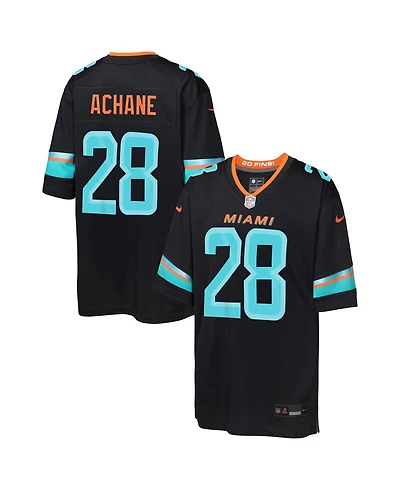 Nike Big Boys and Girls De'Von Achane Pitch Blue Miami Dolphins 2025 Rivalries Collection Game Jersey
