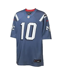 Nike Big Boys and Girls Drake Maye Storm Blue New England Patriots 2025 Rivalries Collection Game Jersey