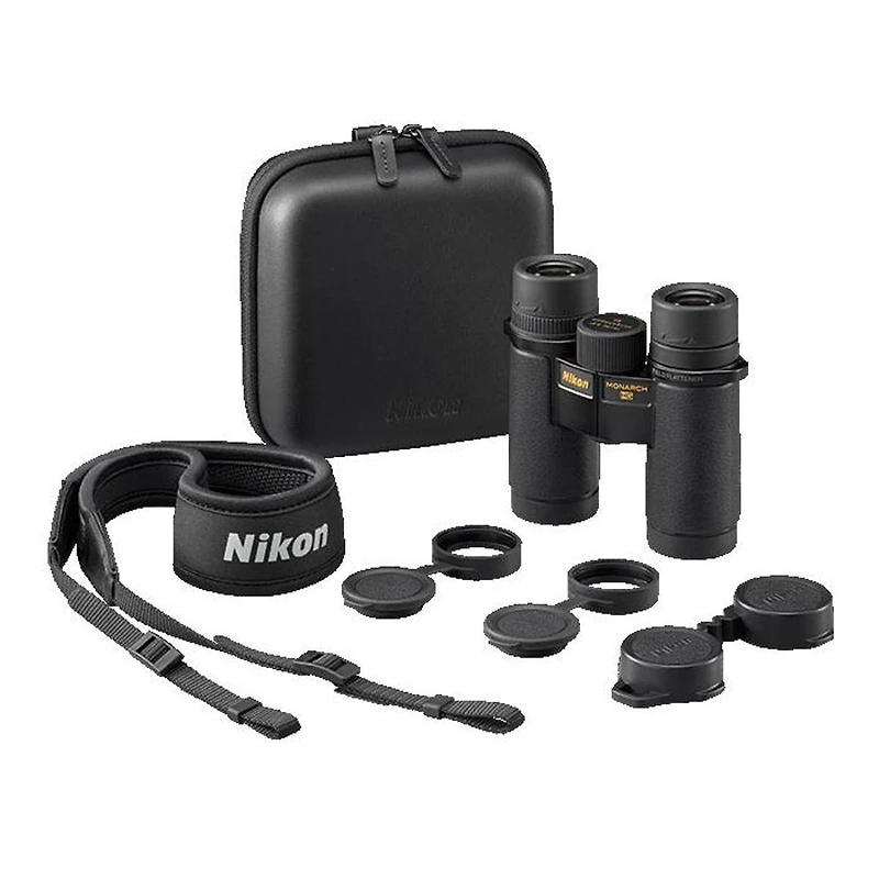Nikon 8x30 Monarch Hg Water Proof Roof Prism Binocular with 8.3 Degree Angle of View, Black