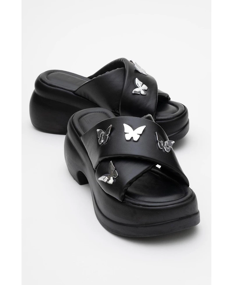 Prologue Shoes Force Butterfly-Buckle Platform Sandal (Women)