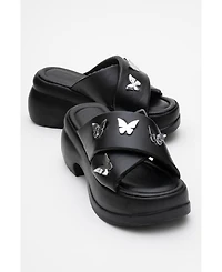 Prologue Shoes Force Butterfly-Buckle Platform Sandal (Women)