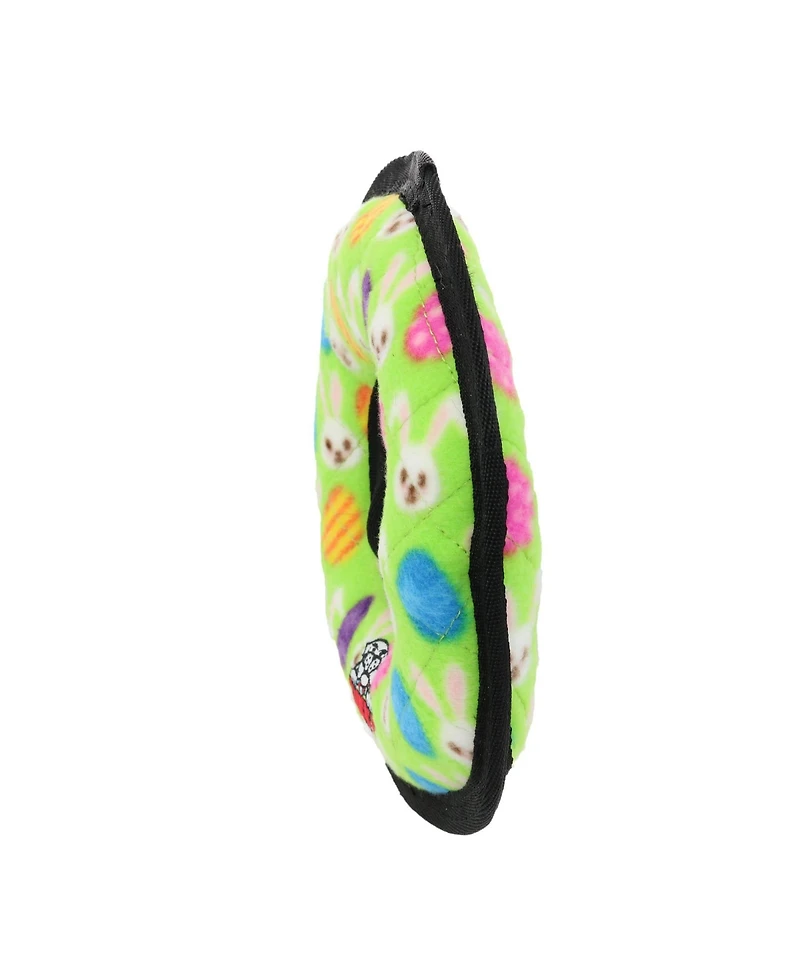 Tuffy Holiday Medium Ring Egg 2 Pack, Durable Plush Squeaky Dog Toy
