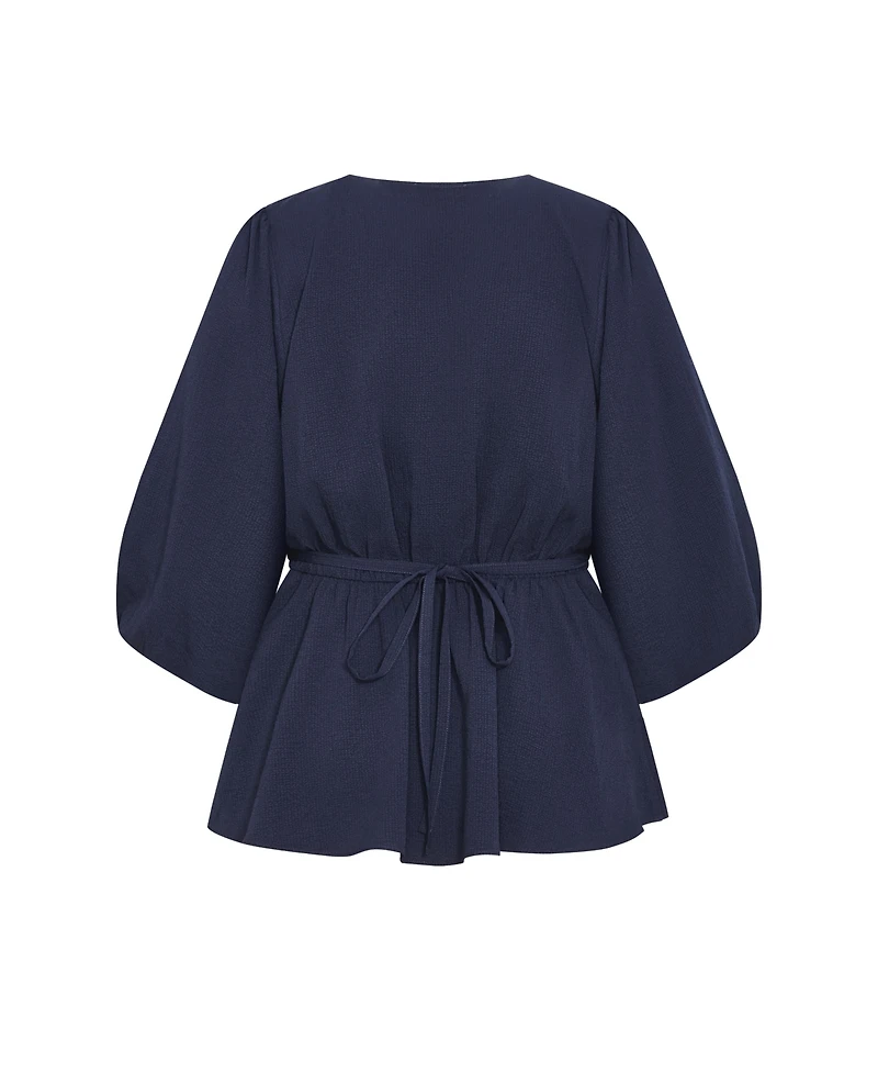 City Chic Women's Celina Peplum Top