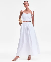 I.n.c. International Concepts Women's Soutache Tassel-Strap Crop Top, Macy's Exclusive