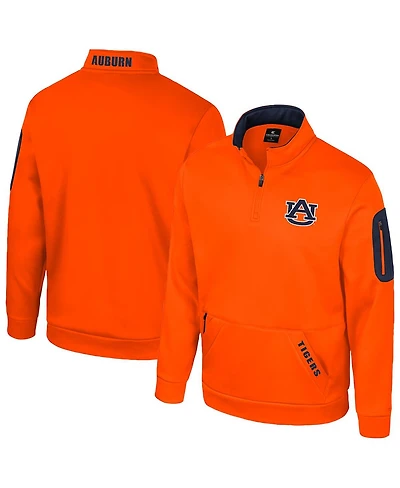Colosseum Men's Orange Auburn Tigers Mainframe Quarter-Zip Fleece Jacket