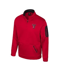 Colosseum Men's Red Texas Tech Red Raiders Mainframe Quarter-Zip Fleece Jacket