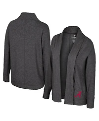 Colosseum Women's Charcoal Alabama Crimson Tide Dash Cardigan Sweater