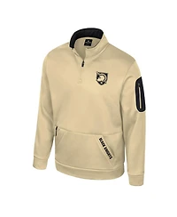 Colosseum Men's Gold Army Black Knights Mainframe Quarter-Zip Fleece Jacket