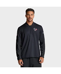 Nike Men's Navy Houston Texans Sideline Dri-fit Half-Zip Pullover