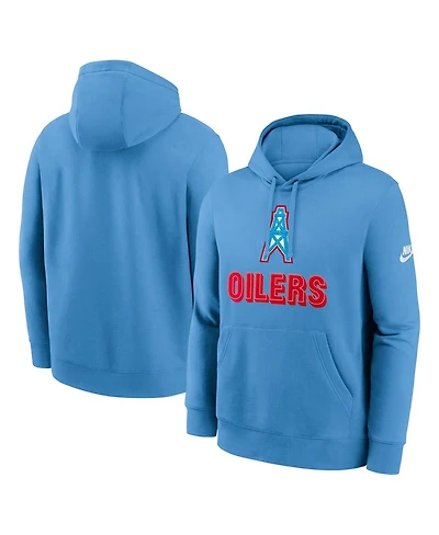 Nike Men's Light Blue Tennessee Titans Best Season Rewind Club Pullover Hoodie
