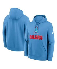 Nike Men's Light Blue Tennessee Titans Best Season Rewind Club Pullover Hoodie