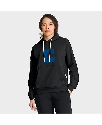 Nike Women's Black Indianapolis Colts Alternate Logo Sideline Standard Issue Dri-fit Hoodie