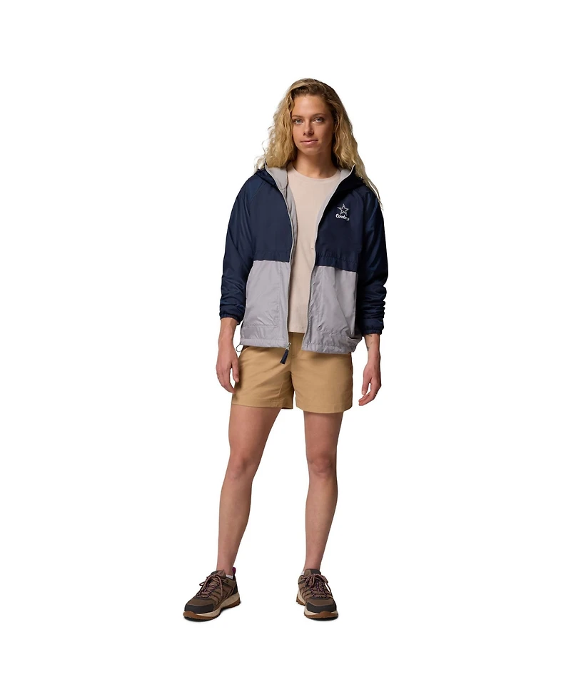 Columbia Women's Navy/Gray Dallas Cowboys Spire Hoodie Windbreaker Jacket