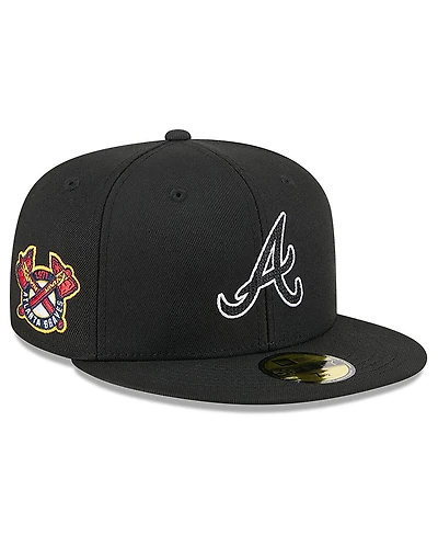 New Era x Alpha Industries Men's Black Atlanta Braves 59FIFTY Fitted Hat
